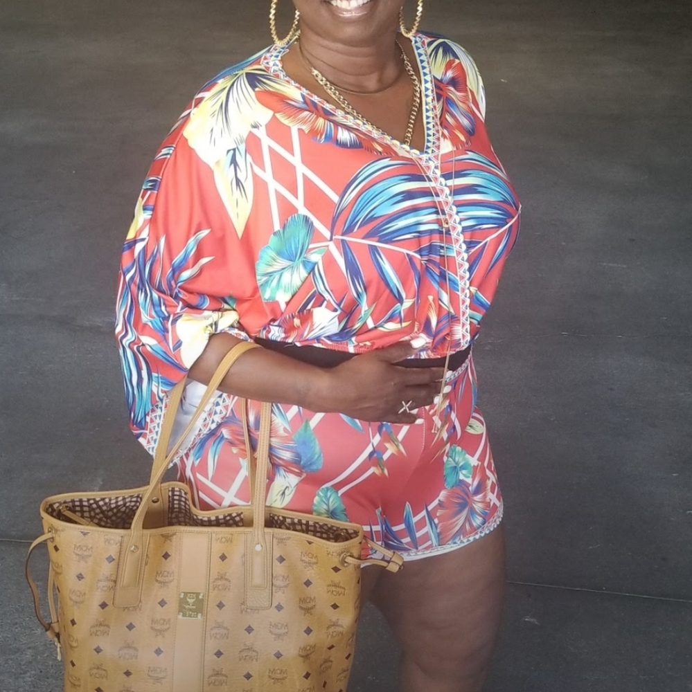 Gently used two piece short set